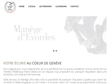 Tablet Screenshot of evordes.ch